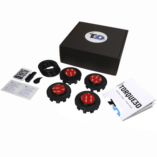 cały zestaw dekielków pływających do felg bmw na białym tle