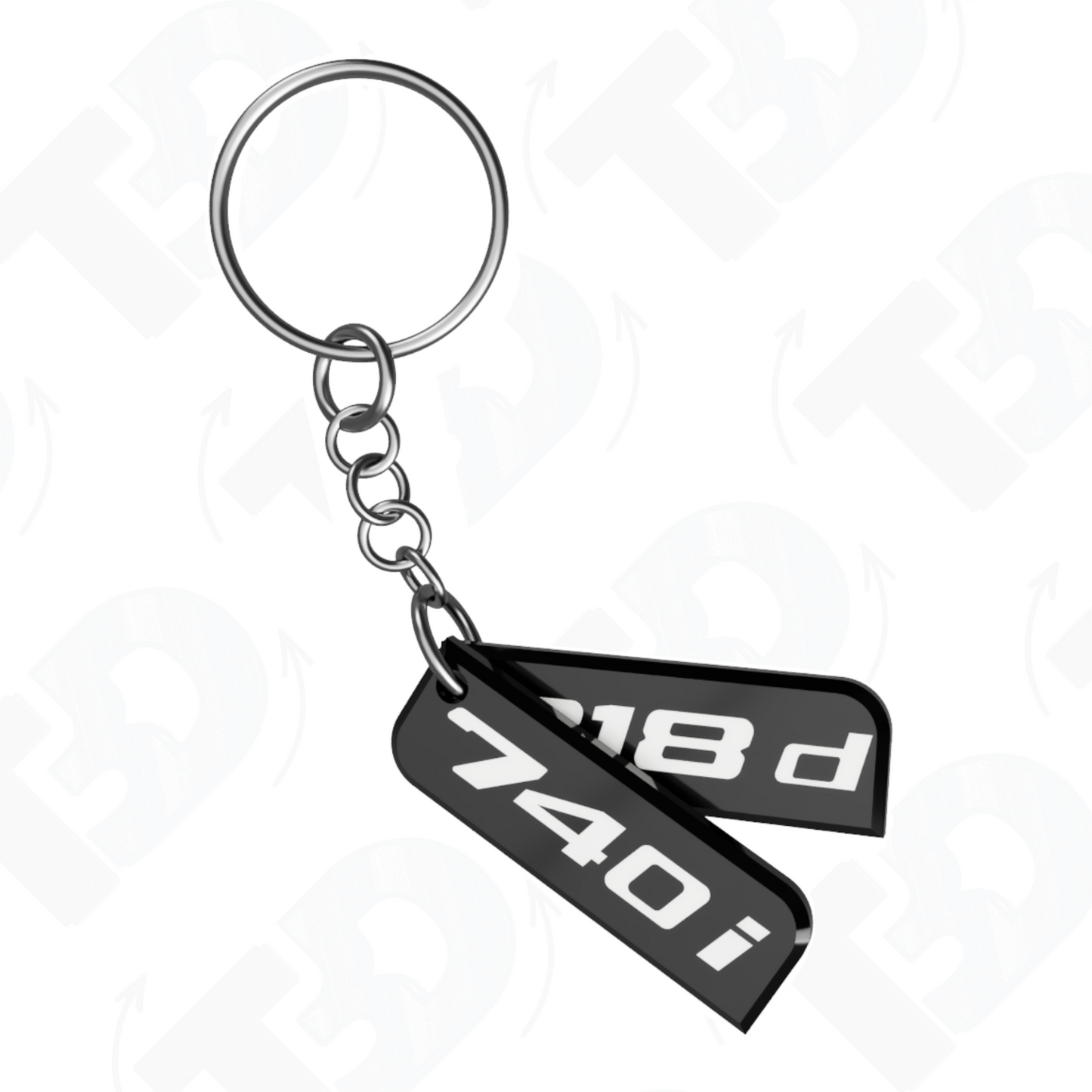 2× Breloki z numerem serii – od 116d po 850i | Stylowy dodatek do kluczy