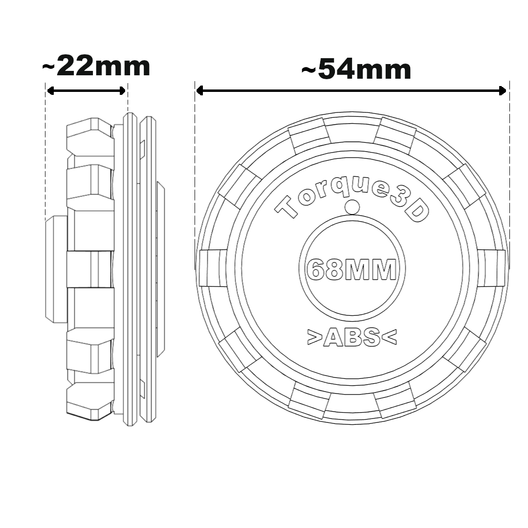CenterCaps 56MM — Torque3D™